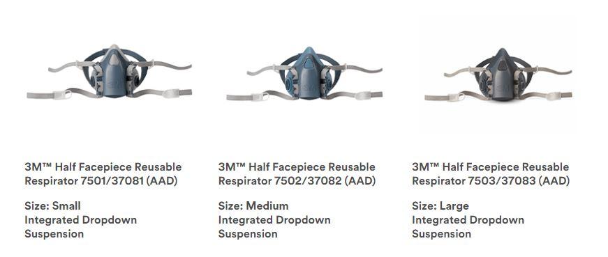 3M™ Half Facepiece Reusable Respirator 7502 Supplier in Dubai UAE